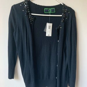 C. Wonder Navy Bejeweled Cardigan w/ Tags